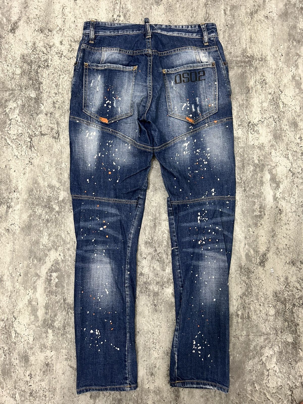 Designer × Dsquared2 Ds Quared 2 Paint Acid Wash Distressed Jeans Size US 29 - 5 Thumbnail