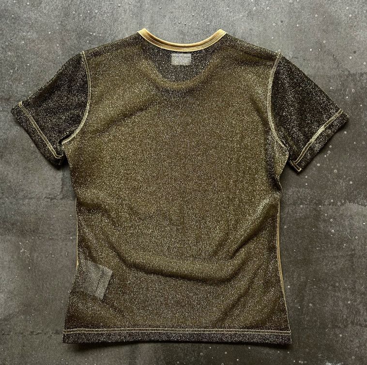Junya Watanabe Junya Watanabe AD2006 Metallic Yarn Panel Short-Sleeve Top Size US S / EU 44-46 / 1 - 2 Thumbnail