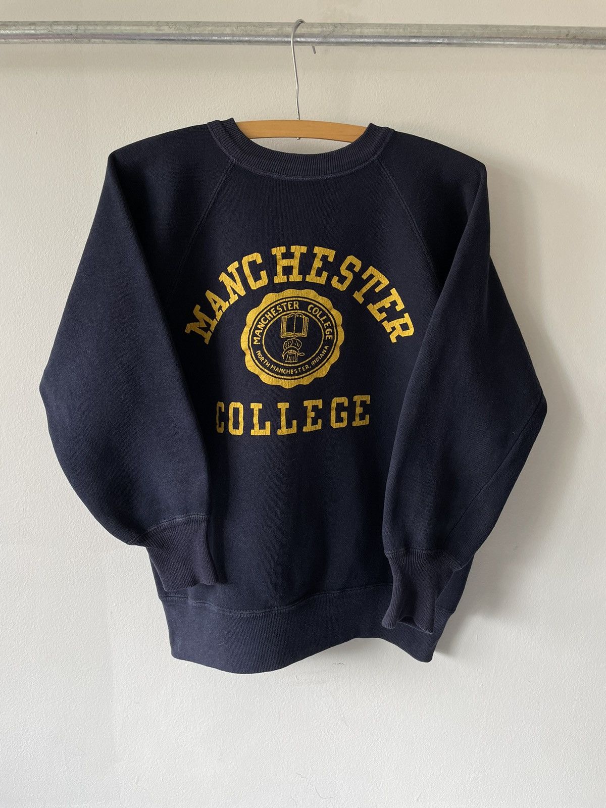 Champion Rare Vintage Vintage 50s Champion Manchester College Sweatshirt Grailed