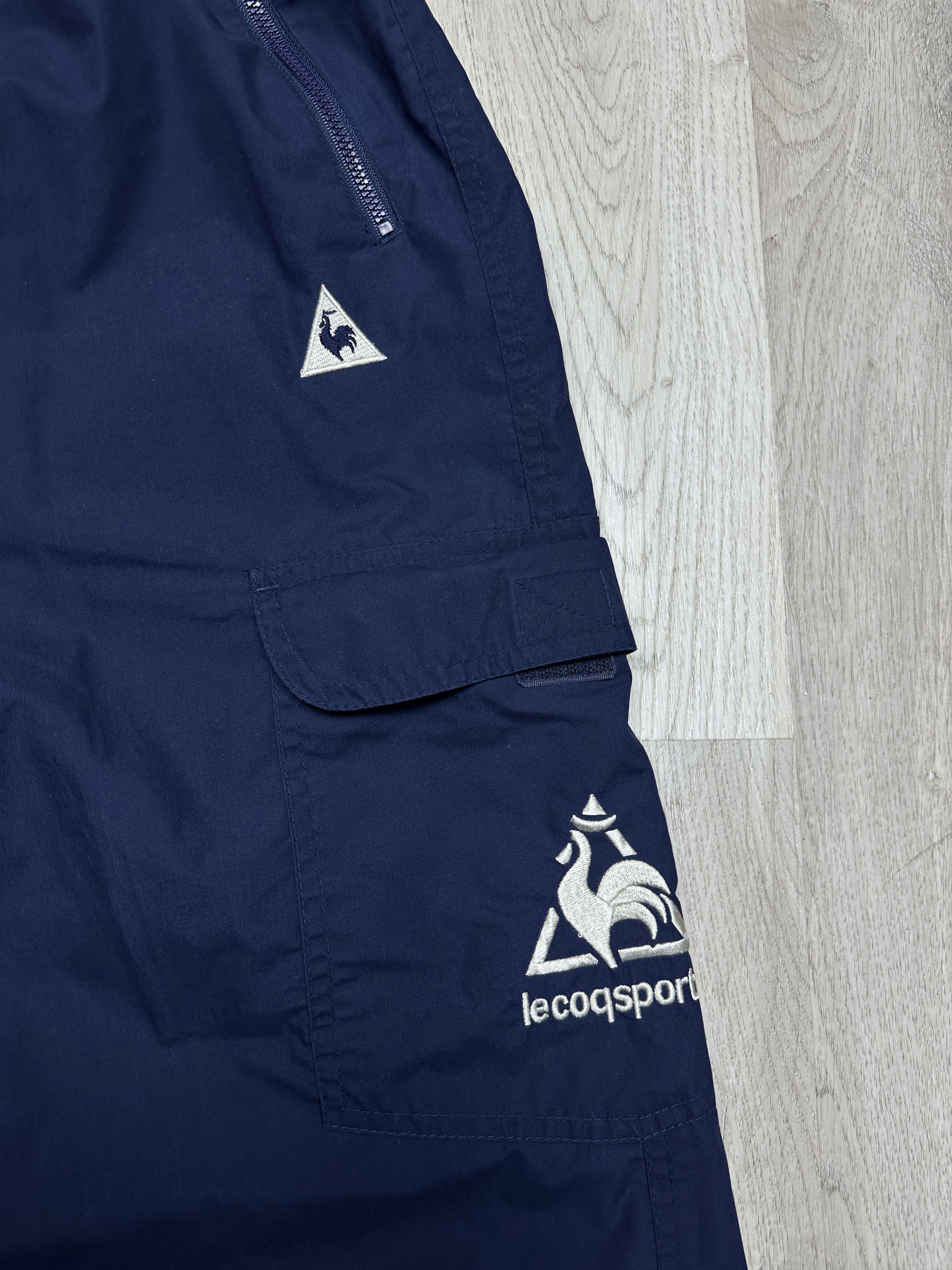 Le Coq Sportif Le Coq Sportif Vintage Mens Nylon Cargo Track Pants Size US 32 / EU 48 - 3 Thumbnail