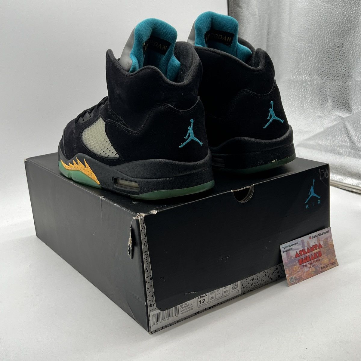 Jordan Brand Air Jordan 5 Aqua Size US 12 / EU 45 - 4 Thumbnail