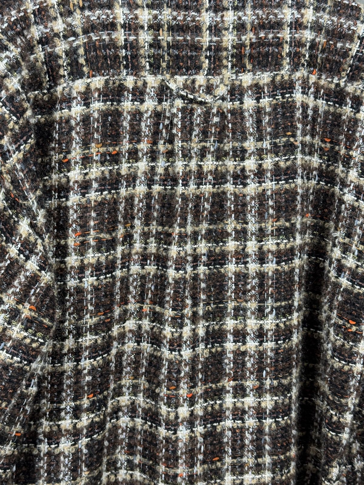 Faith Connexion Faith Connexion Brown Tweed Plaid Shirt Size US S / EU 44-46 / 1 - 7 Thumbnail