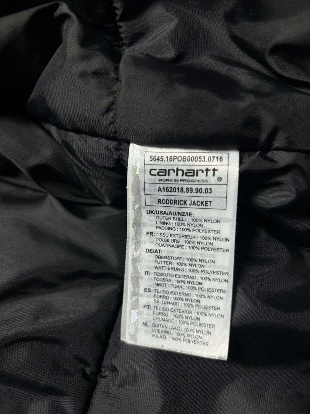 Carhartt Carhartt Roddrick Jacket Nylon Insulated Hooded Black Mens M Size US M / EU 48-50 / 2 - 13 Thumbnail