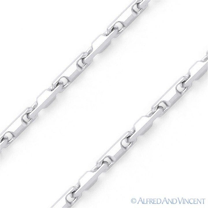 Other 2.3mm Heshe Link Bar Chain Bracelet in .925 Sterling Silver Size ONE SIZE - 2 Thumbnail