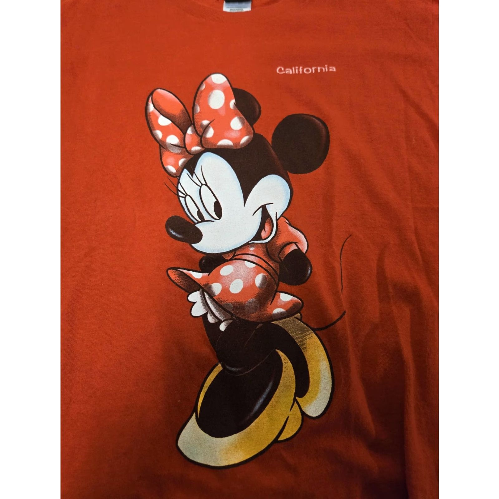 Disney Disney Minnie Mouse Shirt Mens Large Red California Graphic Tee Short Sleeve Size US L / EU 52-54 / 3 - 2 Thumbnail