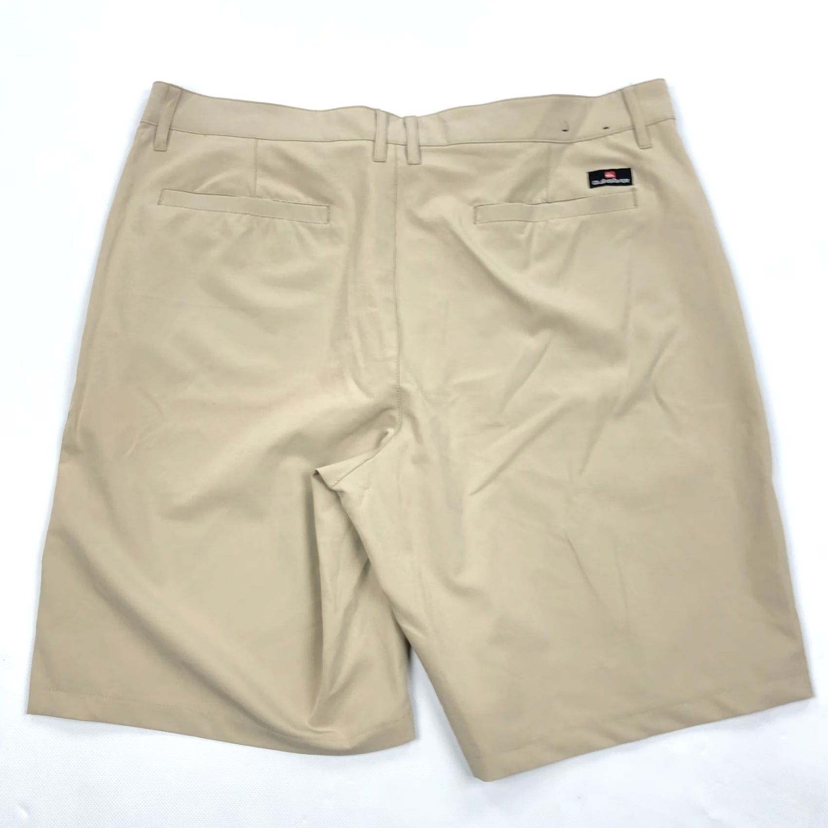 Quiksilver Quiksilver Men's Khaki Flat Front Performance Hybrid Shorts Size 34 Stretch Chino Casual Golf Travel Everyday Winter Size US 34 / EU 50 - 5 Thumbnail