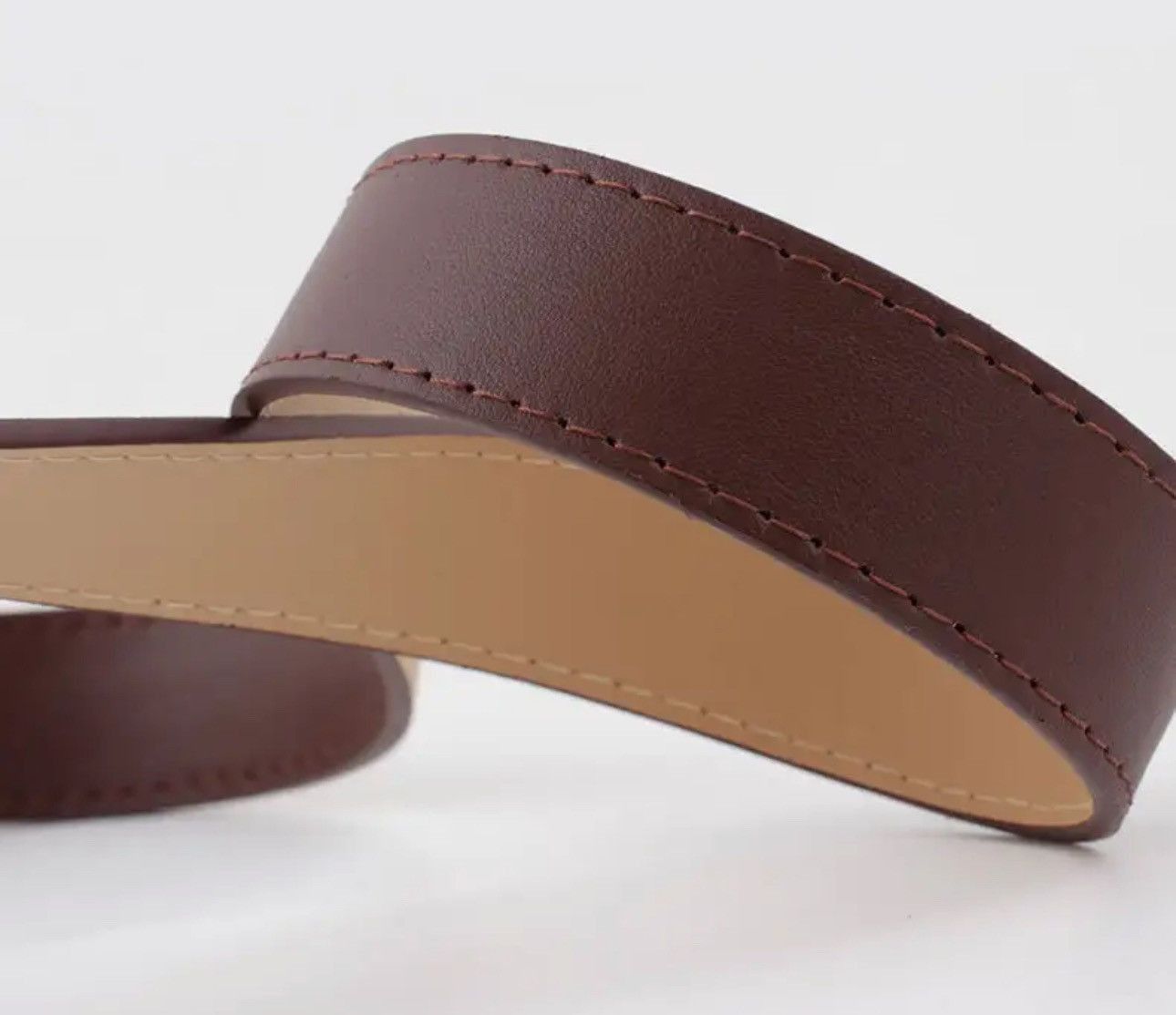 Leather Retro Pin Buckle PU Leather Belt Size ONE SIZE - 4 Thumbnail