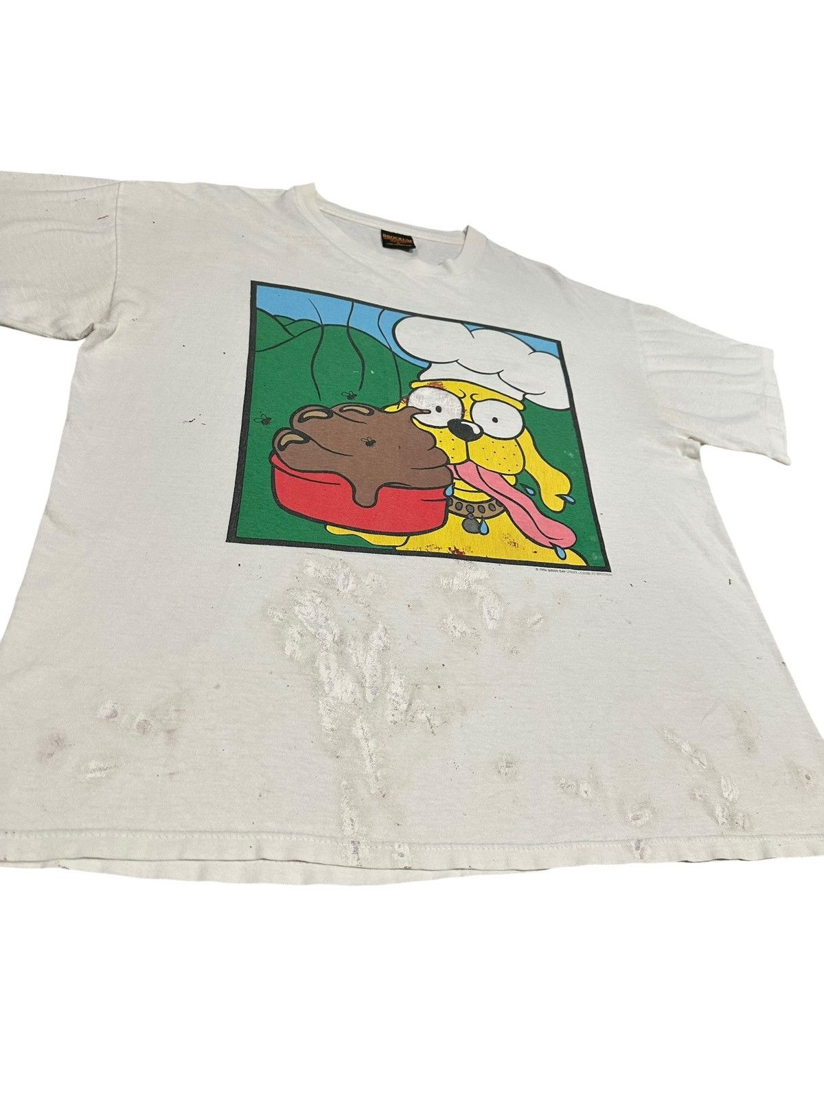 Band Tees Vintage 1994 Green Day Dookie Dog Poop T shirt Size US XL / EU 56 / 4 - 2 Thumbnail