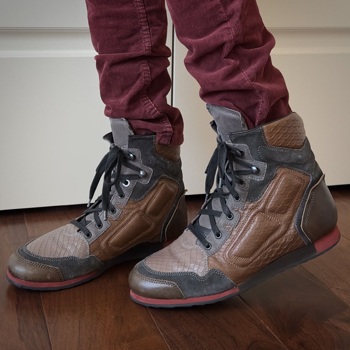 Lanvin Lanvin A/W 2012 Neo Trainer High-Top Sneaker Boots Size US 10 / EU 43 - 1 Thumbnail