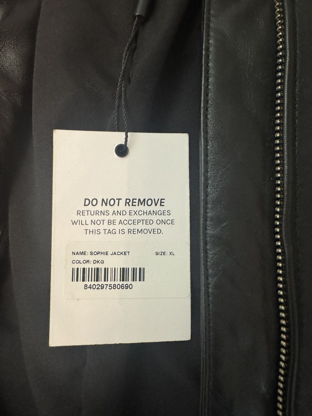 Miaou Miaou Sophie Leather Jacket Size XL / US 12-14 / IT 48-50 - 3 Thumbnail