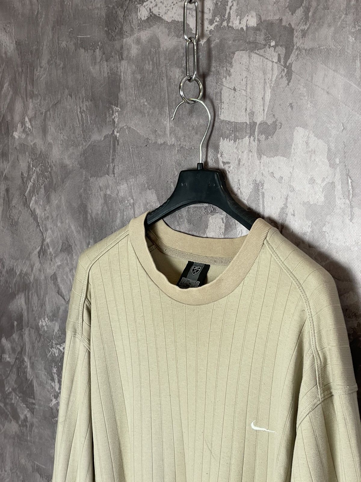 Nike × Vintage Perfect Fit Nike y2k Vintage Baggy Blank Swoosh Sweatshirt Size US L / EU 52-54 / 3 - 6 Thumbnail