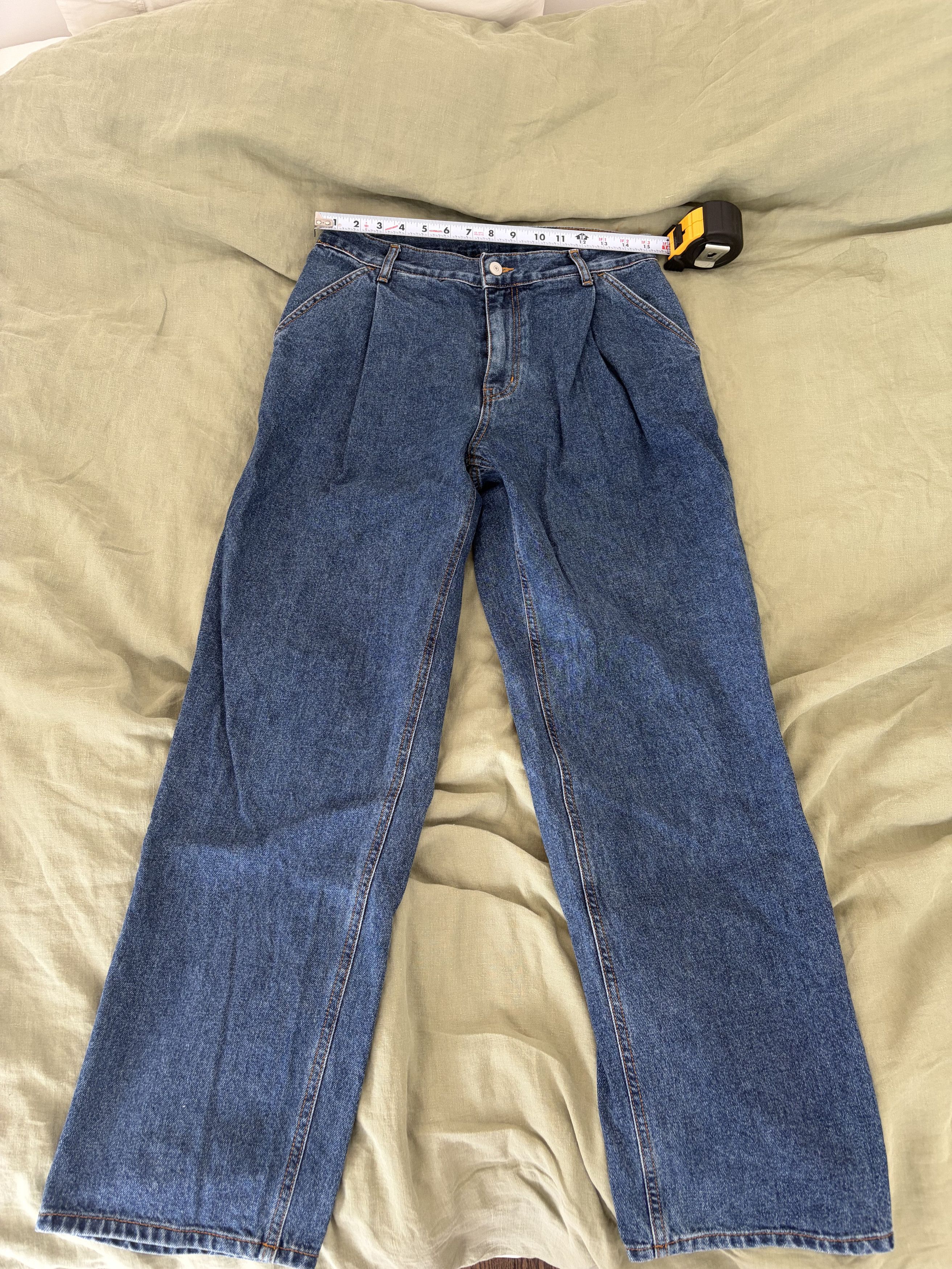 Uniform Bridge Wide-Leg Pleated Jeans Size US 31 - 2 Thumbnail