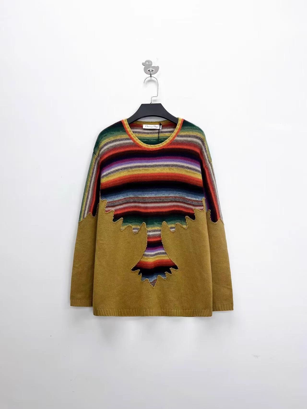 Dior Dior Rainbow Striped 100% Pure Cashmere Knit Sweater, Size XS / US 0-2 / IT 36-38 - 1 Thumbnail