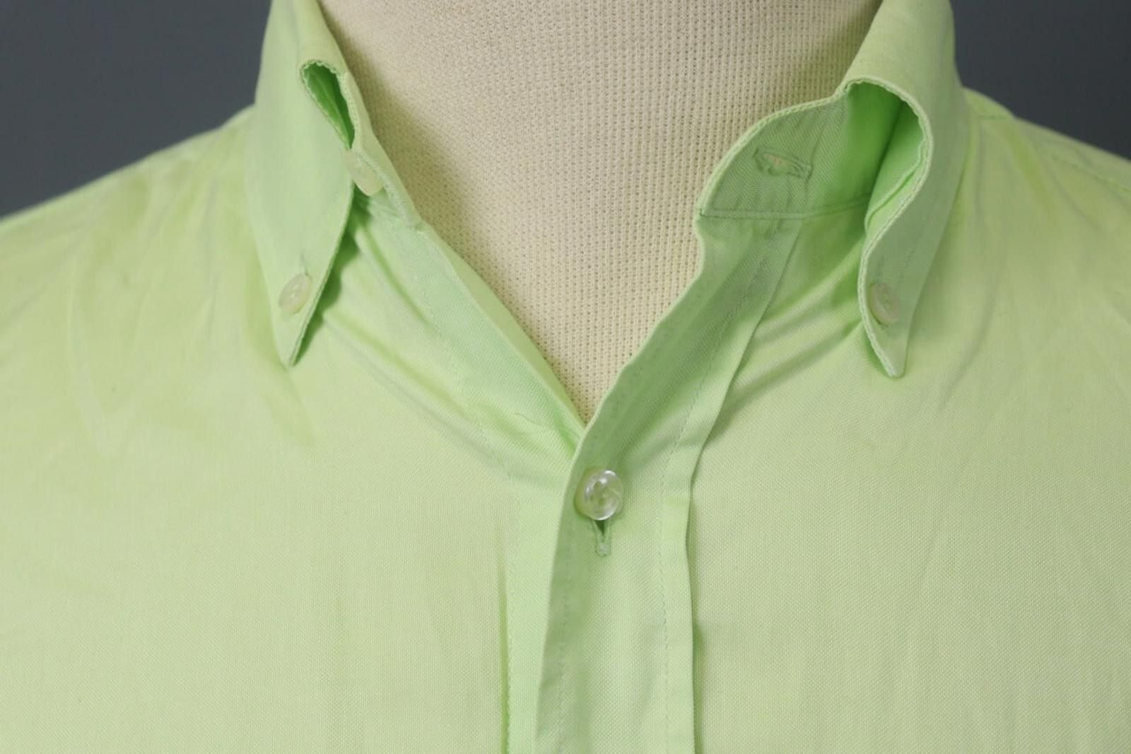 Paul & Shark Paul & Shark Yachting Green Collar Oxford Shirt Size 40 Size US M / EU 48-50 / 2 - 5 Thumbnail