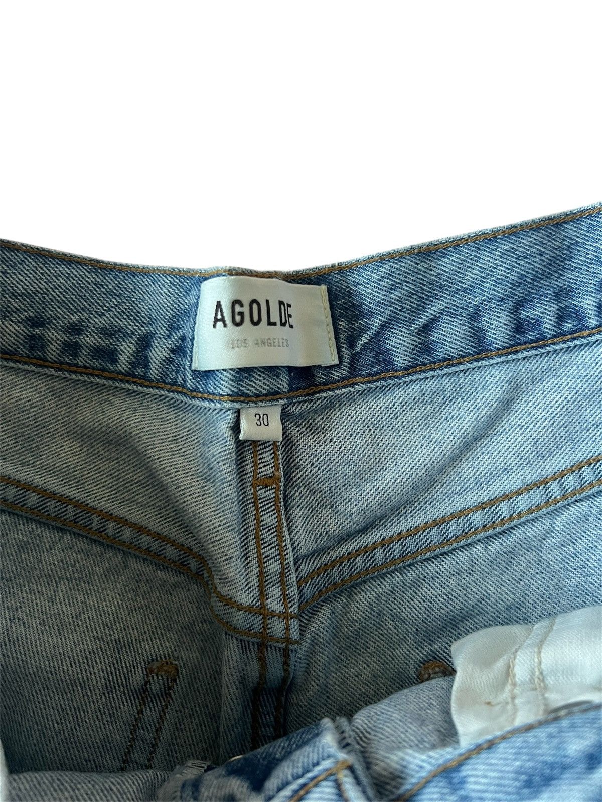 Agolde Agolde Riley High Rise Distressed Crop Jeans | Size 30 Size 30" / US 8 / IT 44 - 3 Thumbnail