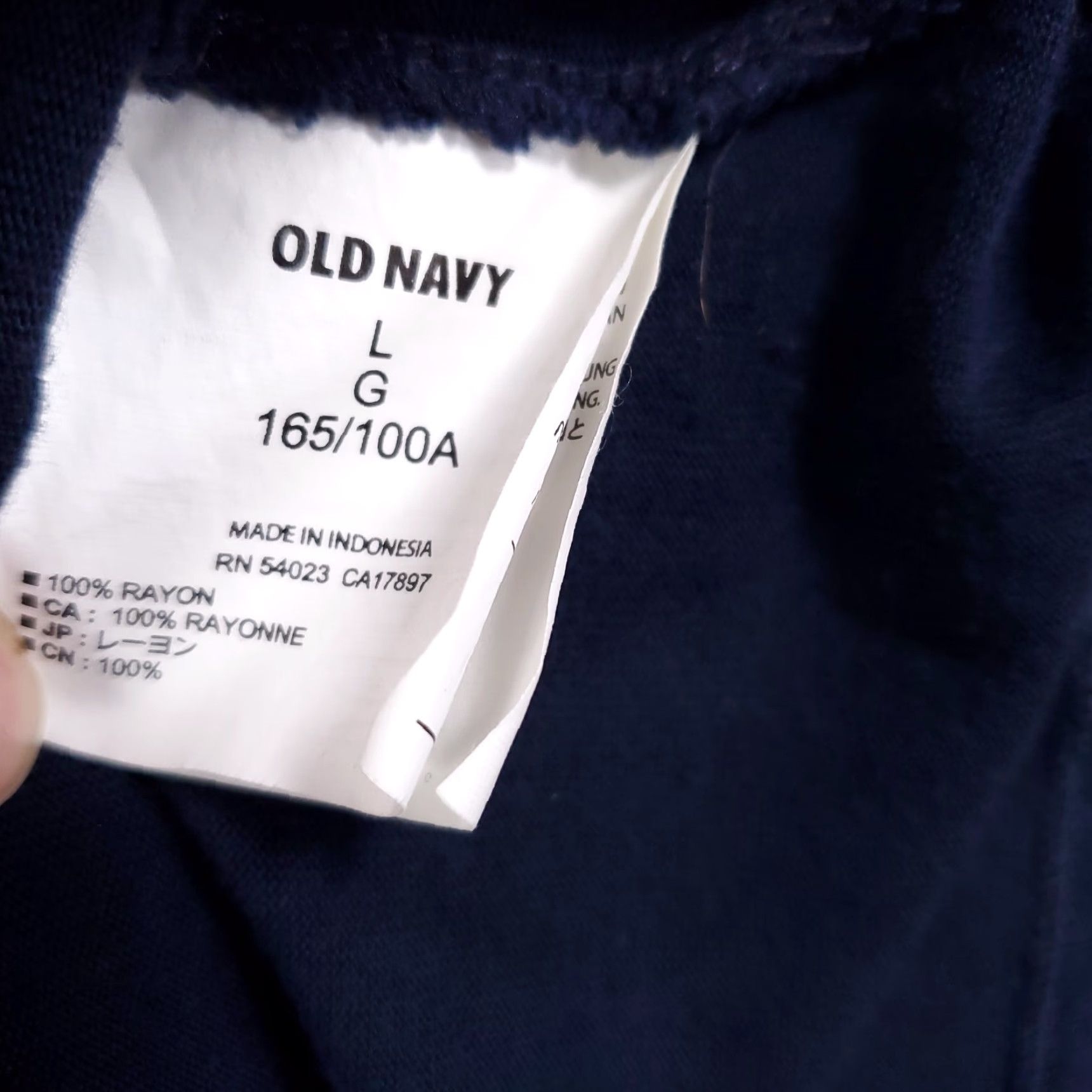 Old Navy Old Navy Womens Dress Blue Knit Midi Swing Shift L Size L / US 10 / IT 46 - 7 Thumbnail