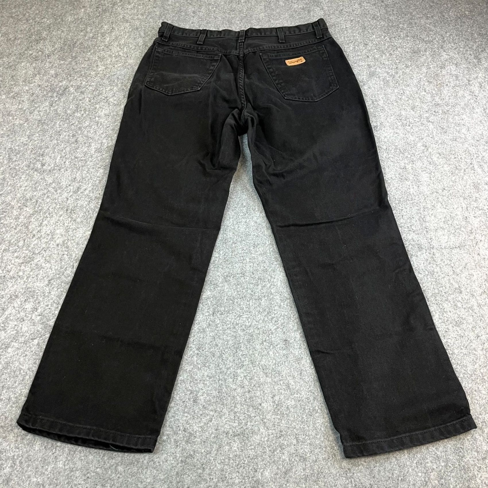 Wrangler VINTAGE Wrangler Jeans Relaxed Straight 34 30 Black 100% Cotton VTG Cowboy Western Jeans Mens Size US 34 / EU 50 - 2 Thumbnail