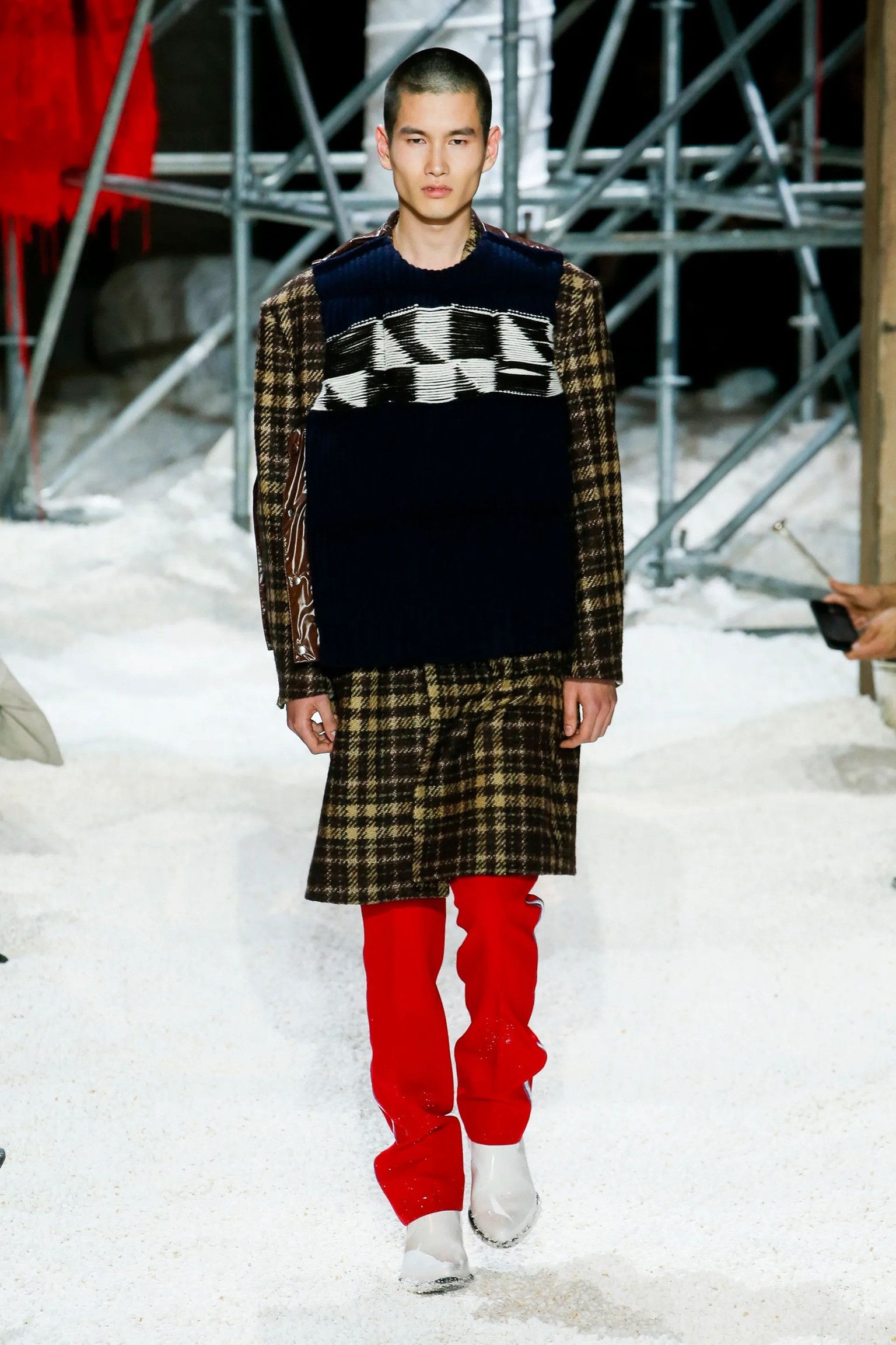 Calvin Klein 205W39NYC CK 205W39NYC - F/W 18 - Uniform Pant w/ Side Stripe Scarlet Size US 30 / EU 46 - 1 Thumbnail