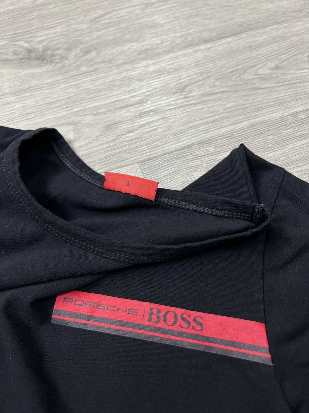 Hugo Boss Hugo Boss Porsche Motorsport Black T-Shirt Red Logo Men’s L Size US L / EU 52-54 / 3 - 3 Thumbnail