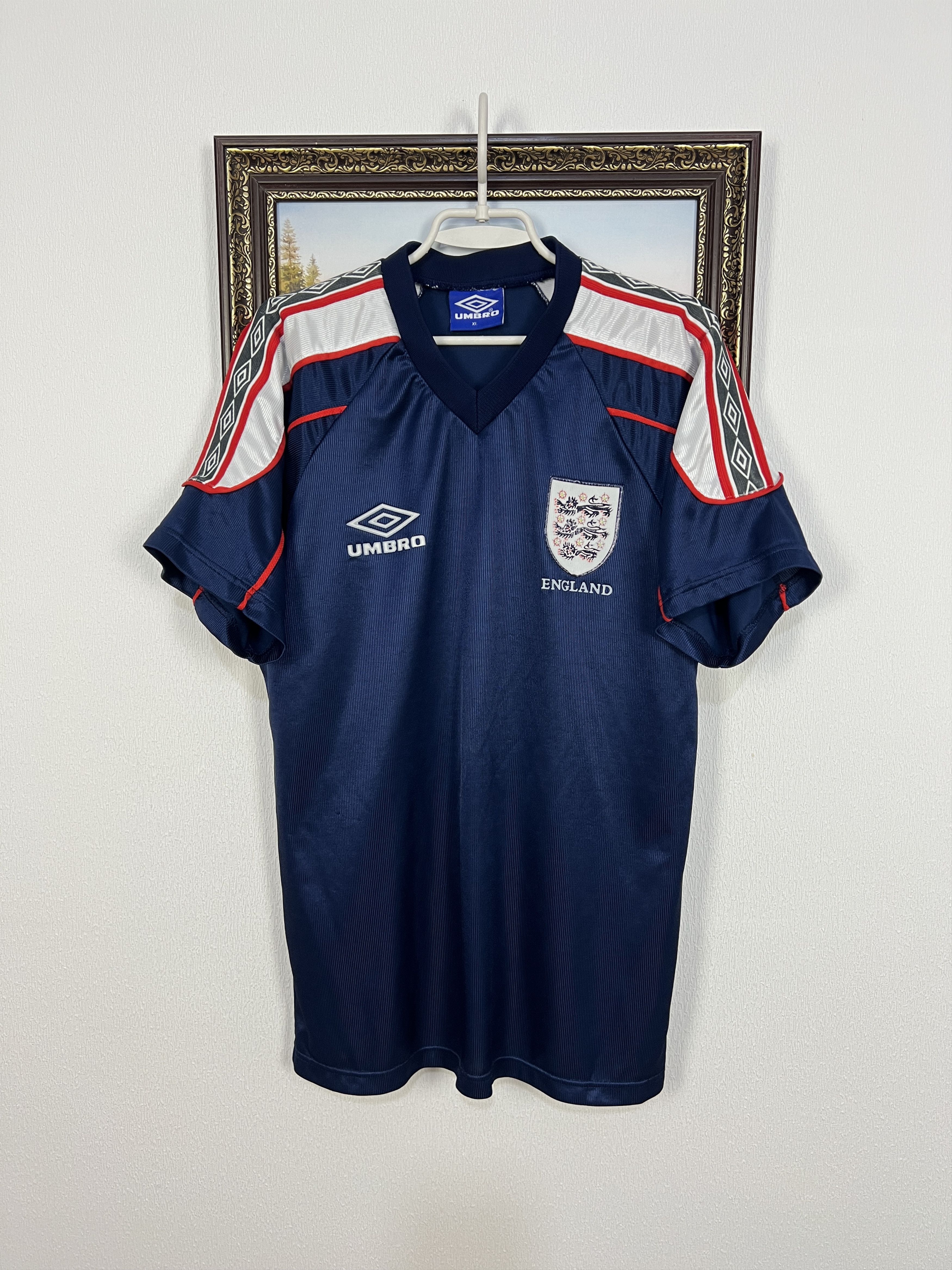 UMBRO - 激レア umbro 1998 イングランド代表 GREEN FLAG ポロシャツ 激レア umbro 1998 イングランド代表 GREEN FLAG ポロシャツ