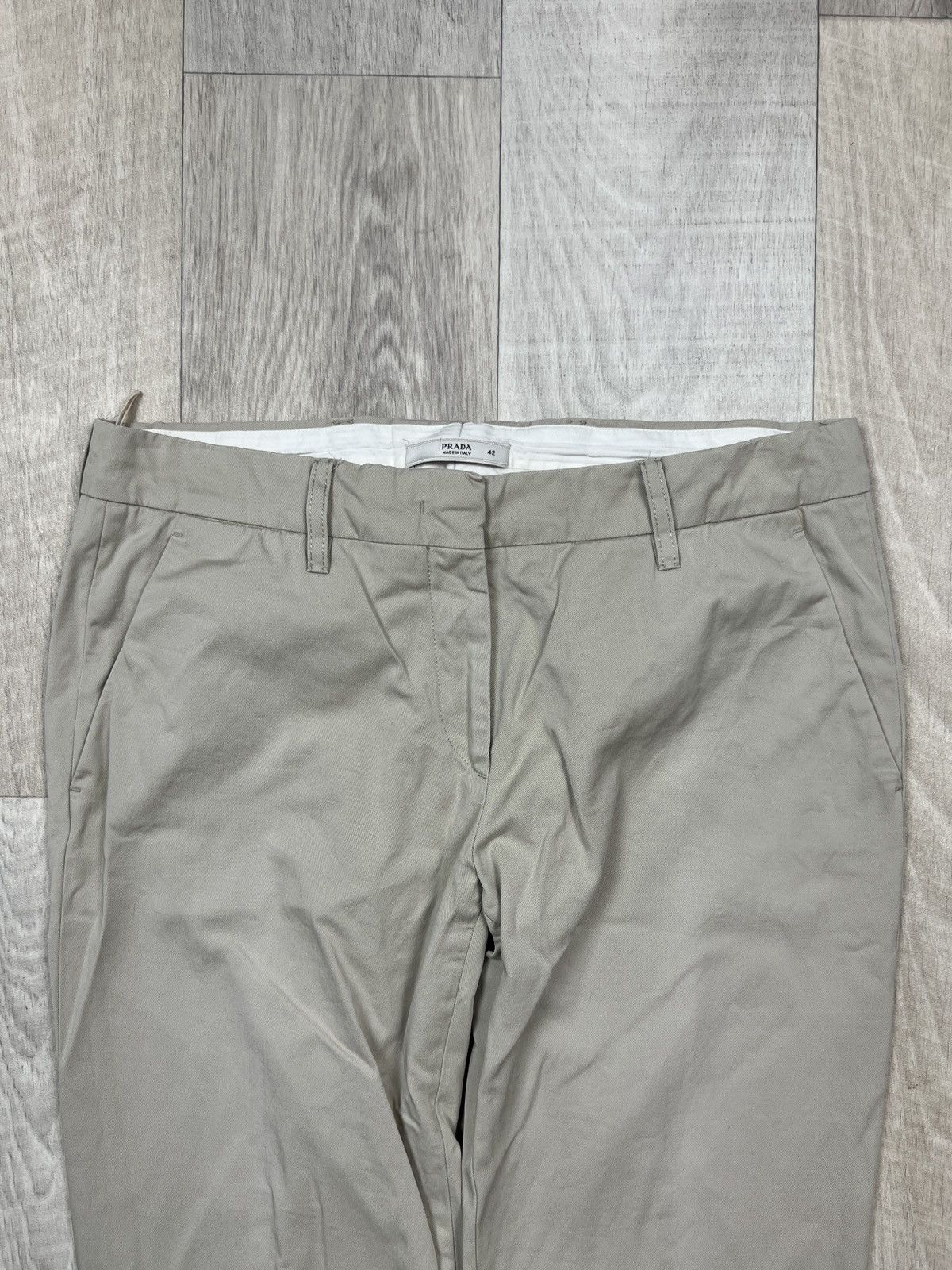 Prada Prada Black Tab Dress Pants (Y0261) Size 28" / US 6 / IT 42 - 4 Thumbnail