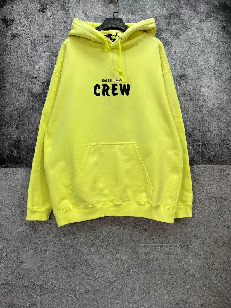 Balenciaga Balenciaga CREW Lettering Hooded Sweater Size US S / EU 44-46 / 1 - 1 Thumbnail