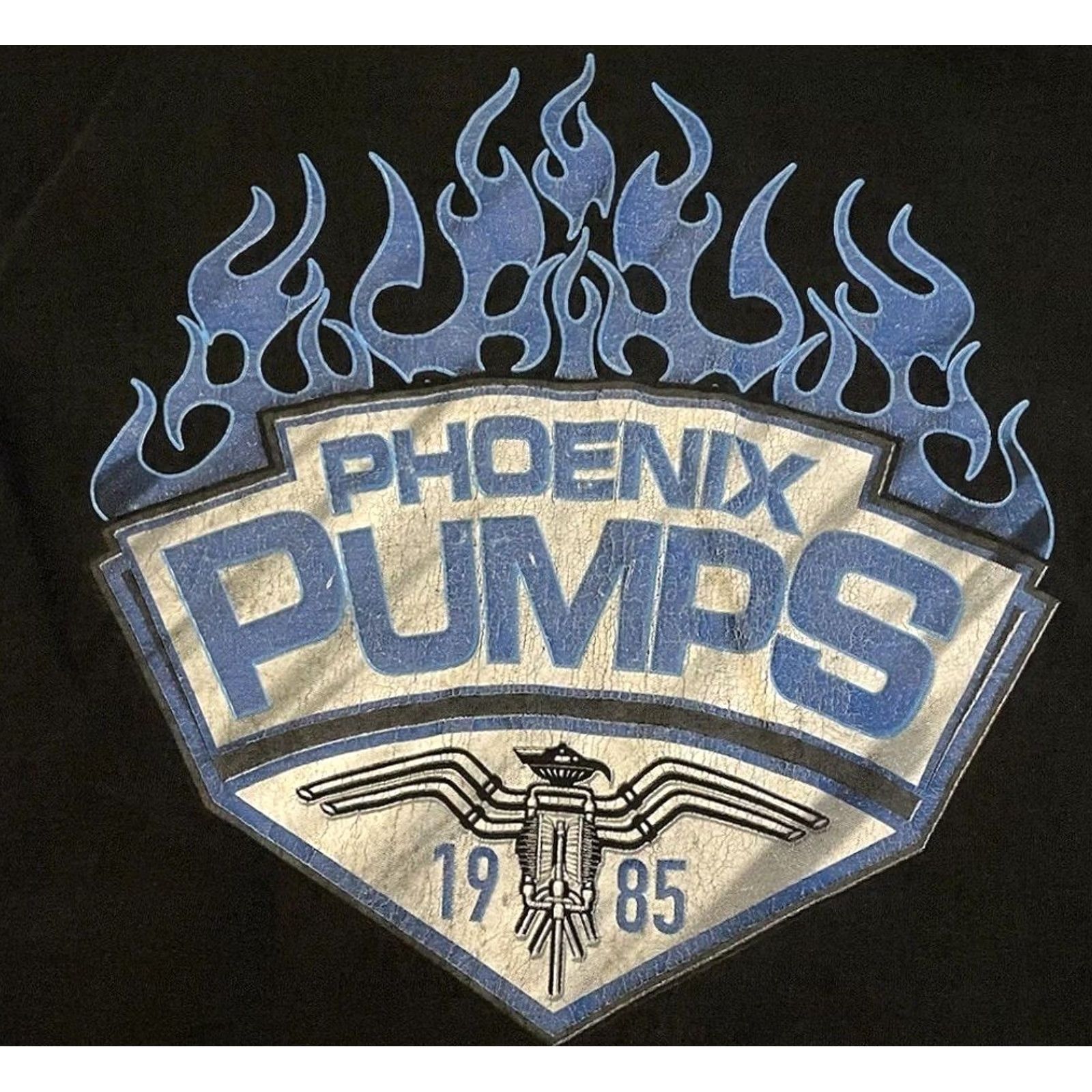 JNCO VINTAGE Phoenix Faded Flame Shirt XXL Black Mens T-Shirt Long Sleeve Crew Neck 2XL Harley Skate Punk Biker 90s 80s Jnco Retro Size US XXL / EU 58 / 5 - 3 Thumbnail