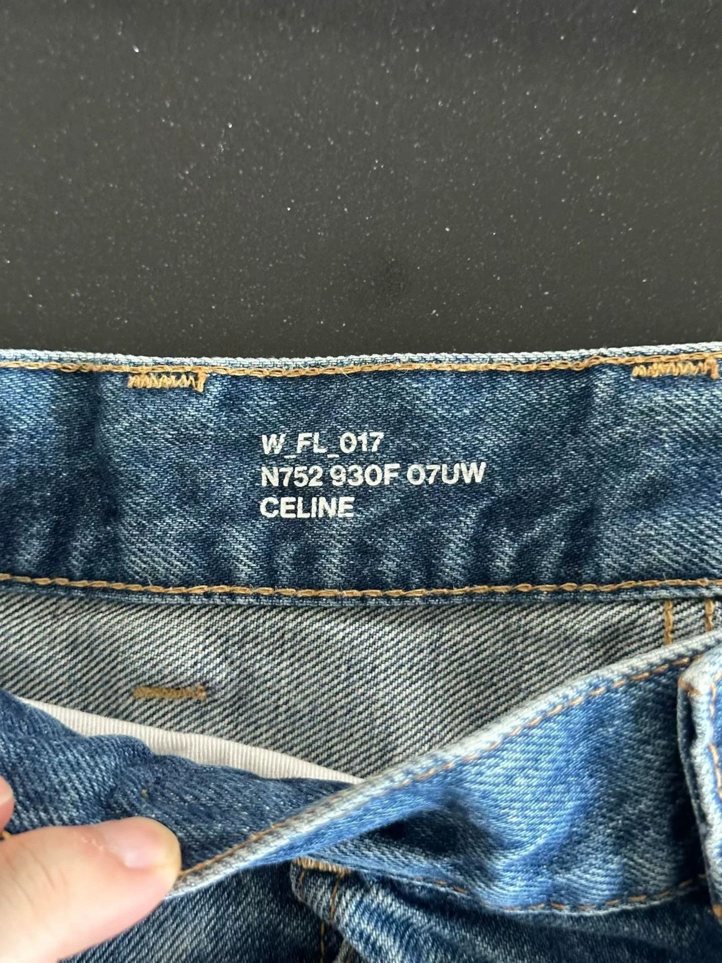 Celine Heart Triomphe Jeans W28 L100 98 New