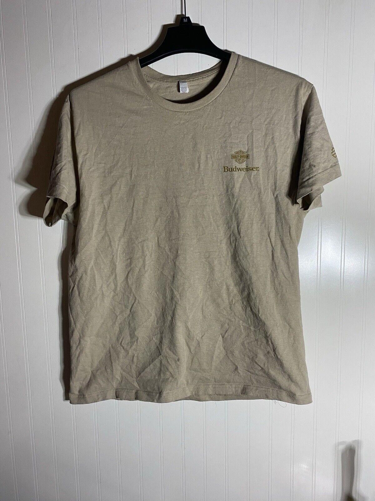 American Apparel Men's Harley Budweiser Motorcycle T Shirt Size Large Size US L / EU 52-54 / 3 - 1 Thumbnail