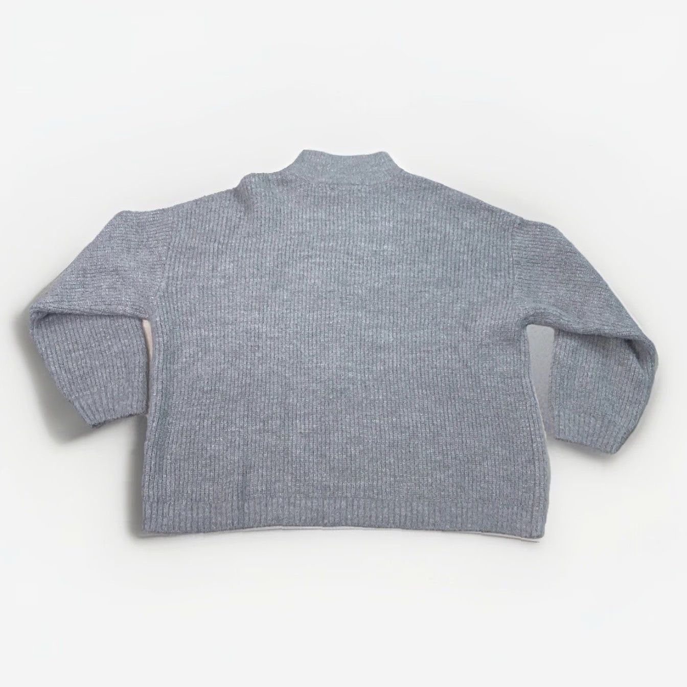 Vintage Maurices 1X Jeweled Fuzzy Mock Neck Knit Sweater NWT12847 Sweater Women Plus Gray Long Sleeve Pullover Winter Size XL / US 12-14 / IT 48-50 - 6 Thumbnail