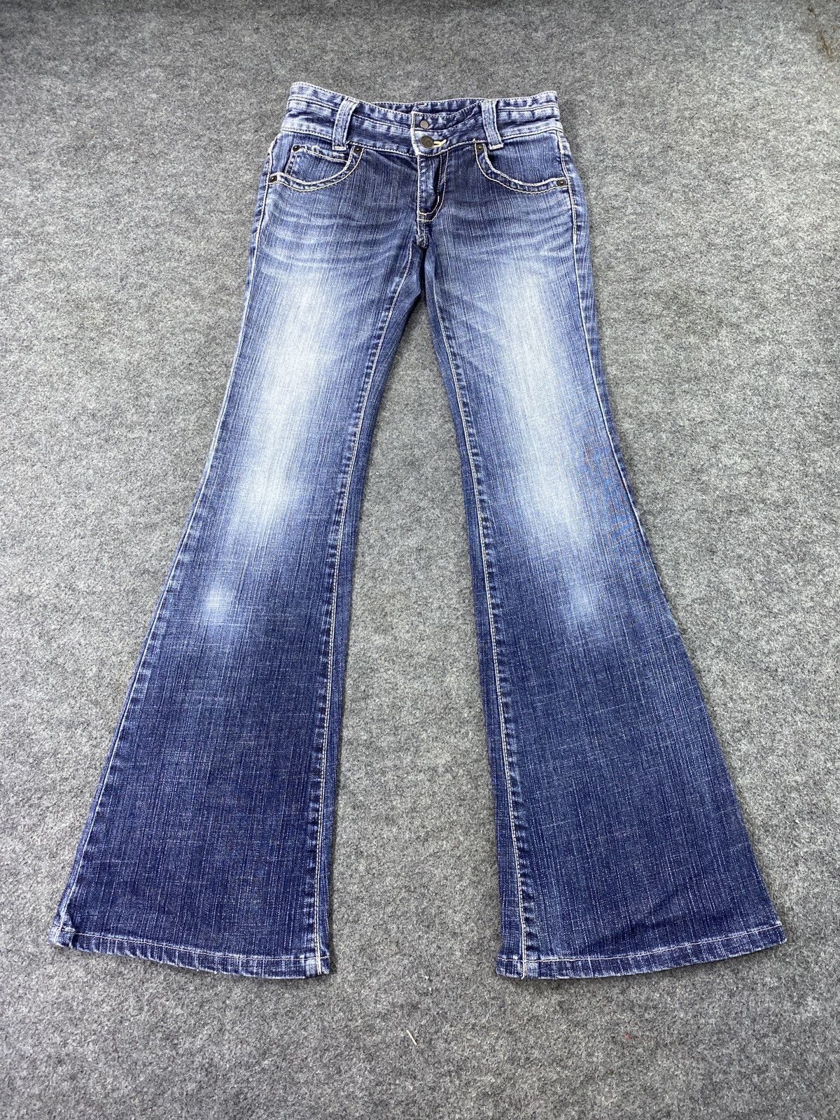 Japanese Brand × Jean Bobson Bootcut Blue Wash Jeans - J1101 Size 26" / US 2 / IT 38 - 2 Thumbnail