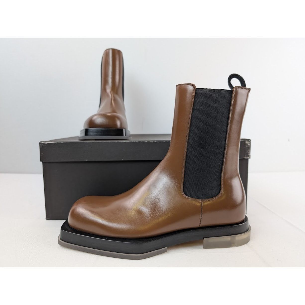Bottega Veneta o1rshd1 dup / Lug Boots in Brown Size US 7 / EU 40 - 1 Thumbnail