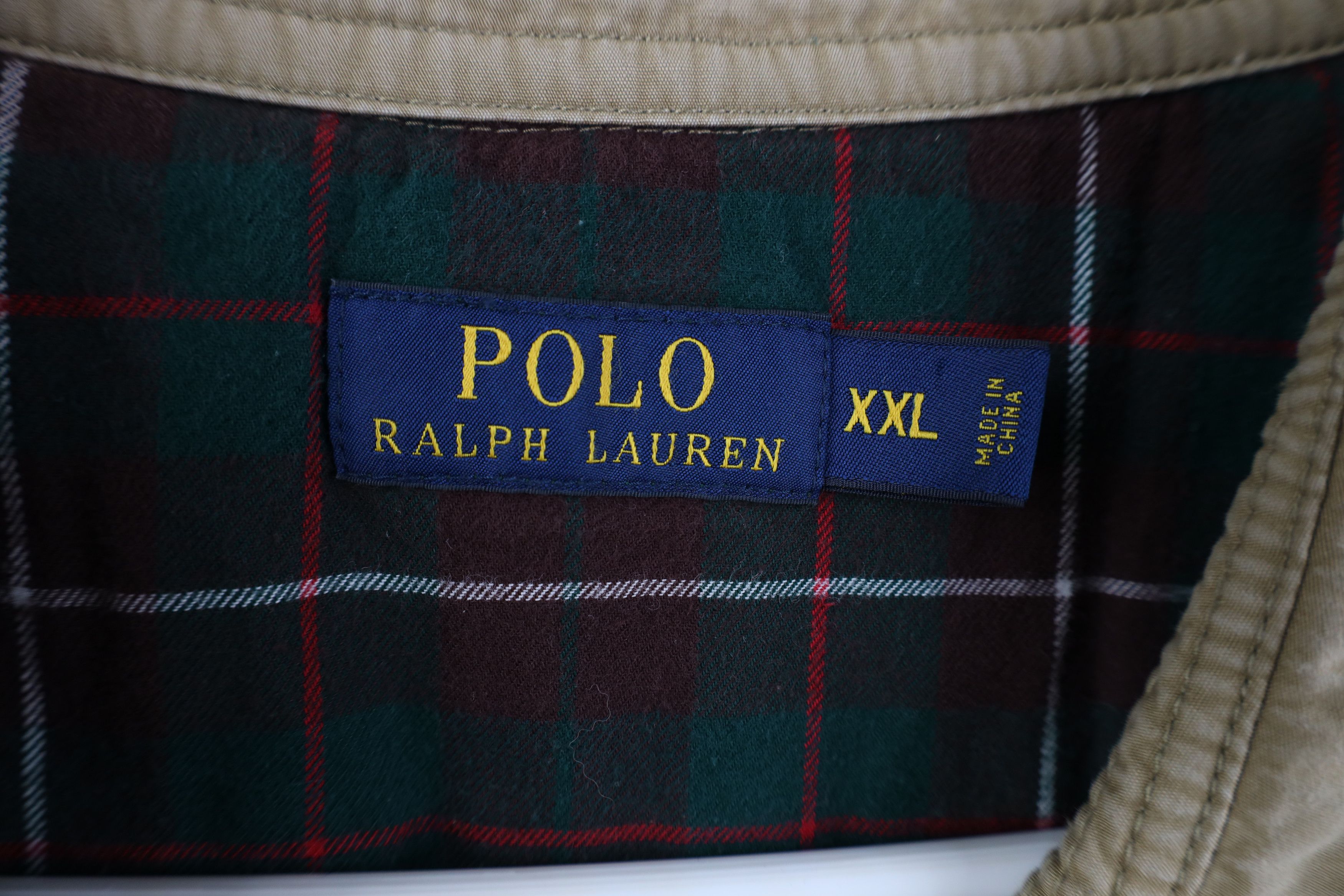 Ralph Lauren Vintage Ralph Lauren Lined Full Zip Bomber Jacket Beige Size US XXL / EU 58 / 5 - 9 Thumbnail