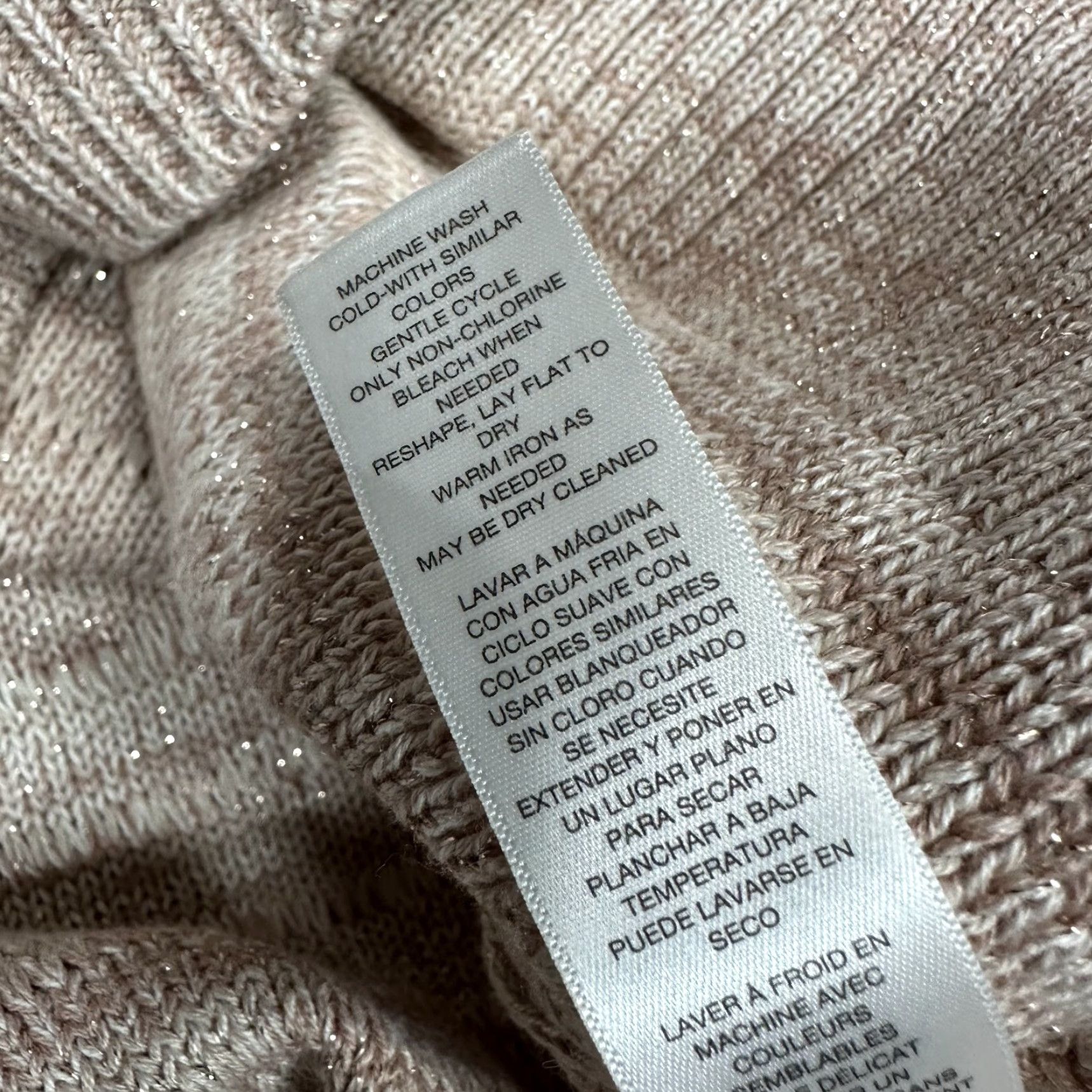 White House Black Market White House Black Market Sweater Beige M Women Cold Shoulder Knit Pullover XS? Size M / US 6-8 / IT 42-44 - 6 Thumbnail