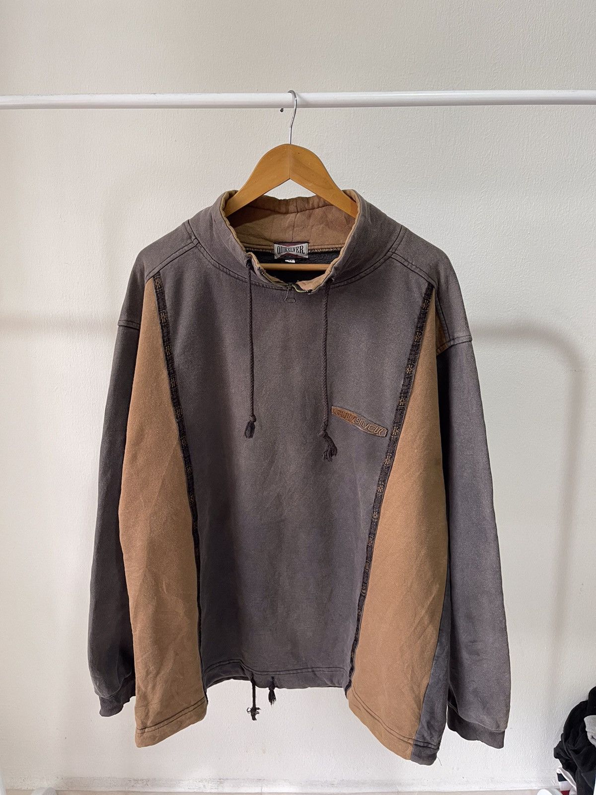 Quiksilver × Vintage 80s Quiksilver Faded Sweatshirt Size US XL / EU 56 / 4 - 1 Thumbnail