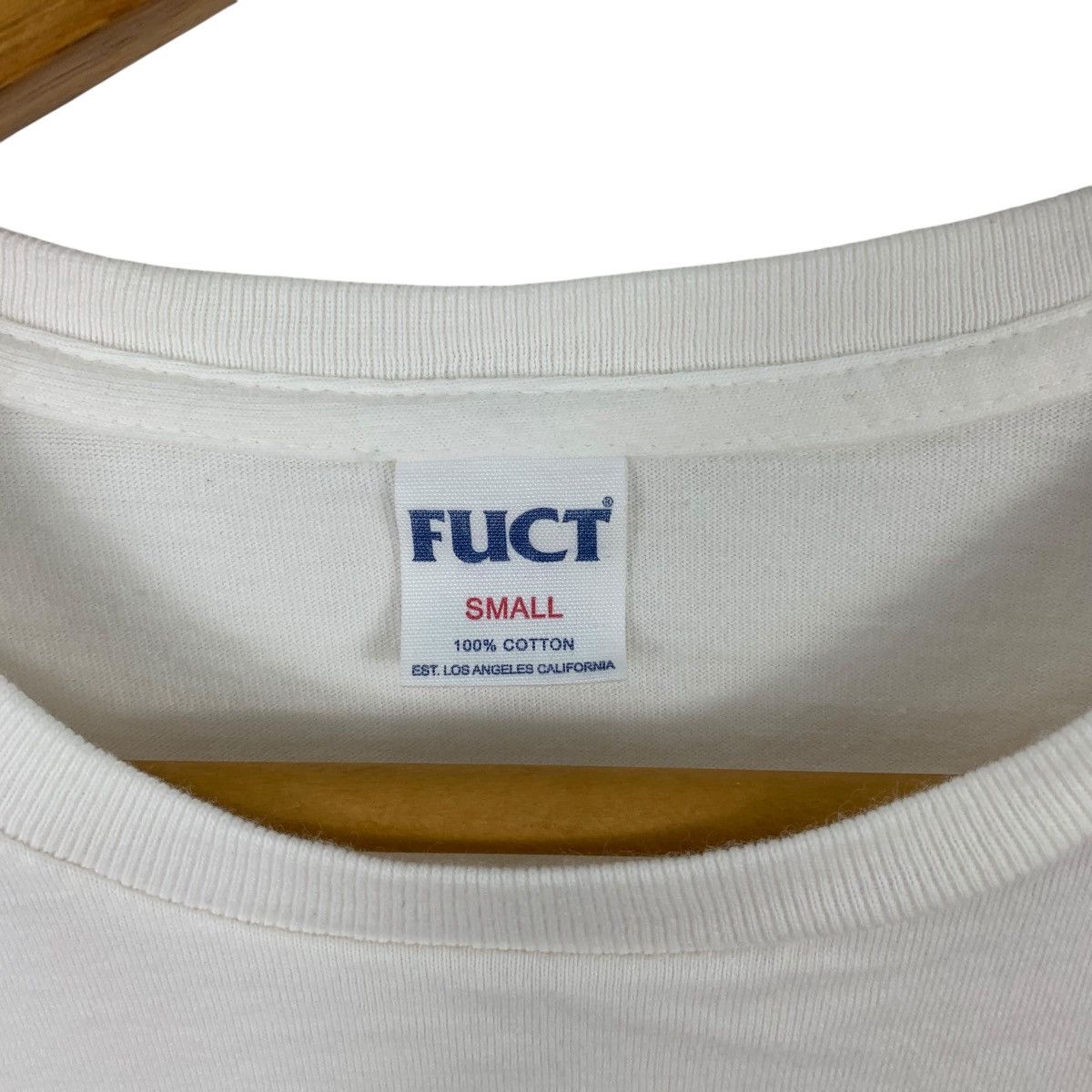 Vintage FUCT SKATEBOARD LA Los Angeles Store Plain Tee Shirt Top Size S / US 4 / IT 40 - 5 Thumbnail