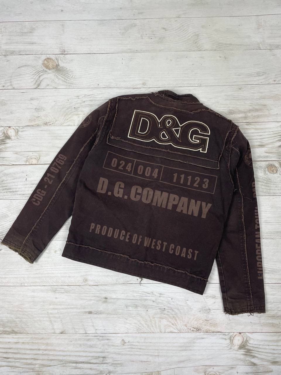 image of Avant Garde x Dolce Gabbana European Tour Patchwork Jacket Y2K in Brown (Size Small)