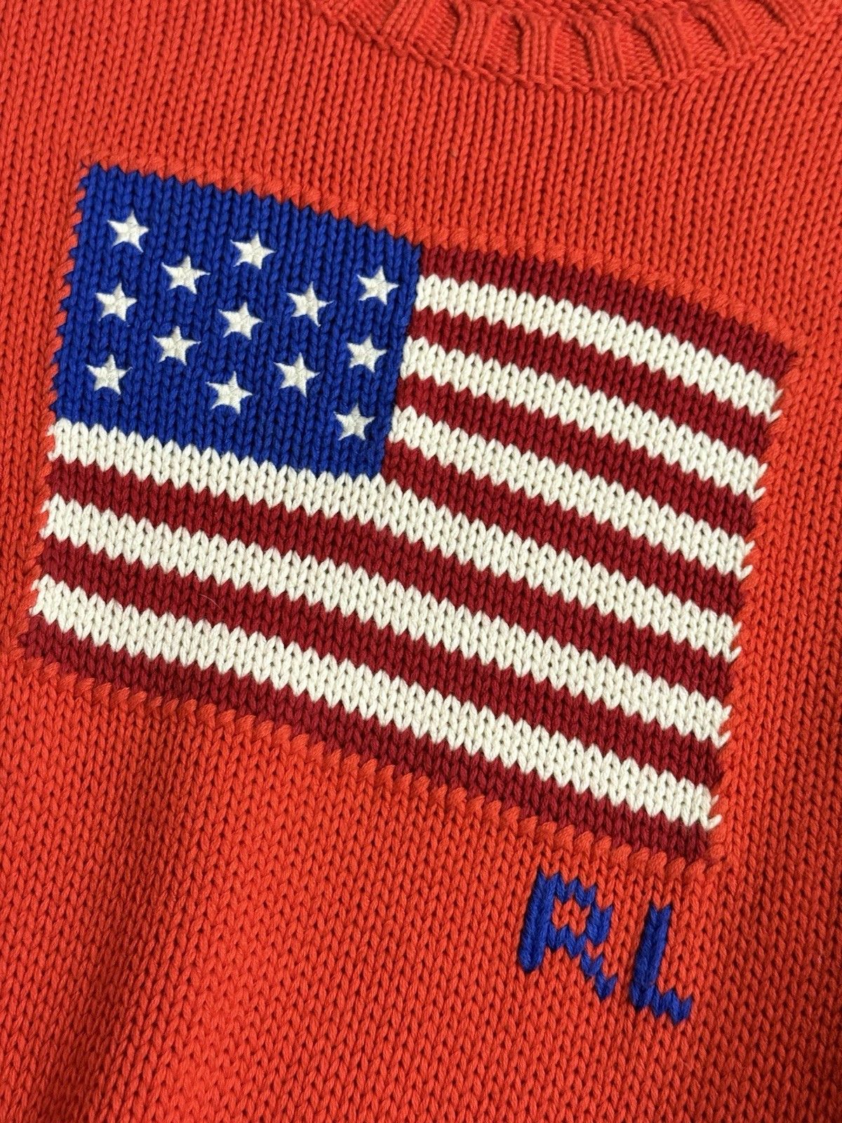 Polo Ralph Lauren DDP Polo Ralph Lauren womens Knit Sweater USA Flag Print Size L / US 10 / IT 46 - 8 Thumbnail