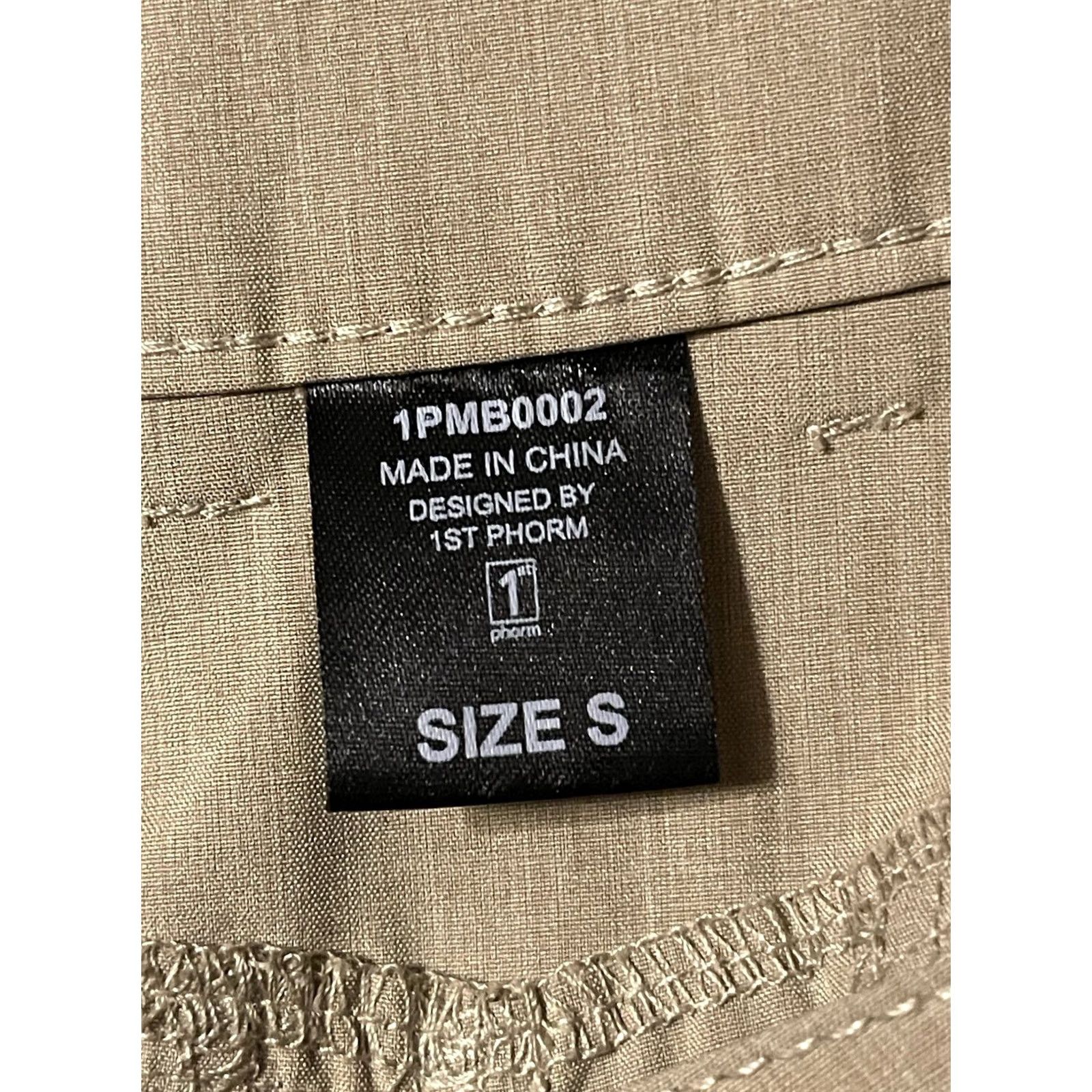 Vintage 1st Phorm Shorts Mens S Beige Athletic Tech Stretch Khaki Chino Men Size US 29 - 4 Thumbnail