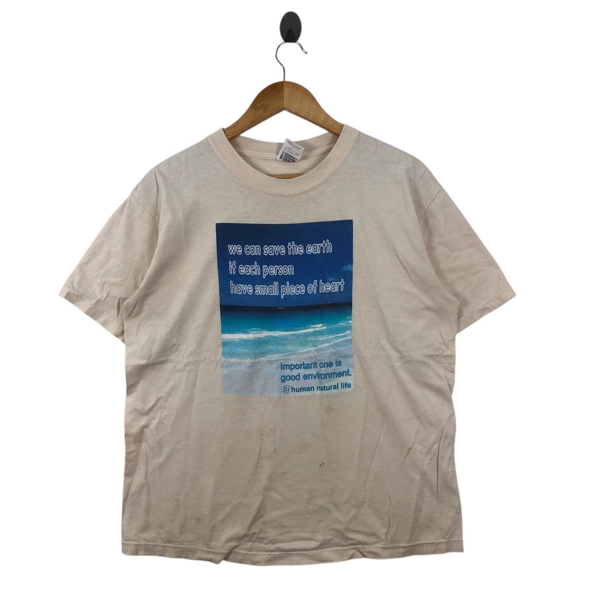Vintage Vintage Human Natural Life T Shirt Size M Size US M / EU 48-50 / 2 - 1 Thumbnail