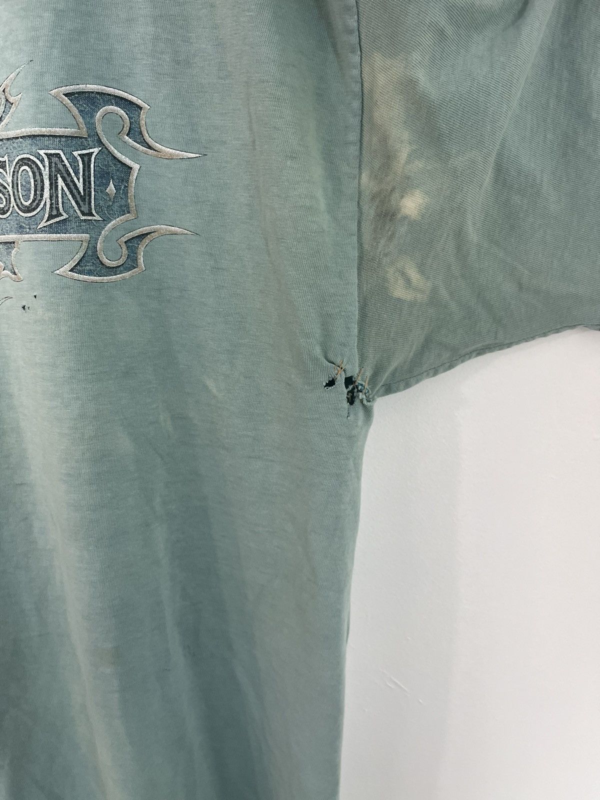 Harley Davidson Thrashed Sun Faded Vintage Harley Davidson Eagle Tee Size US XL / EU 56 / 4 - 6 Thumbnail