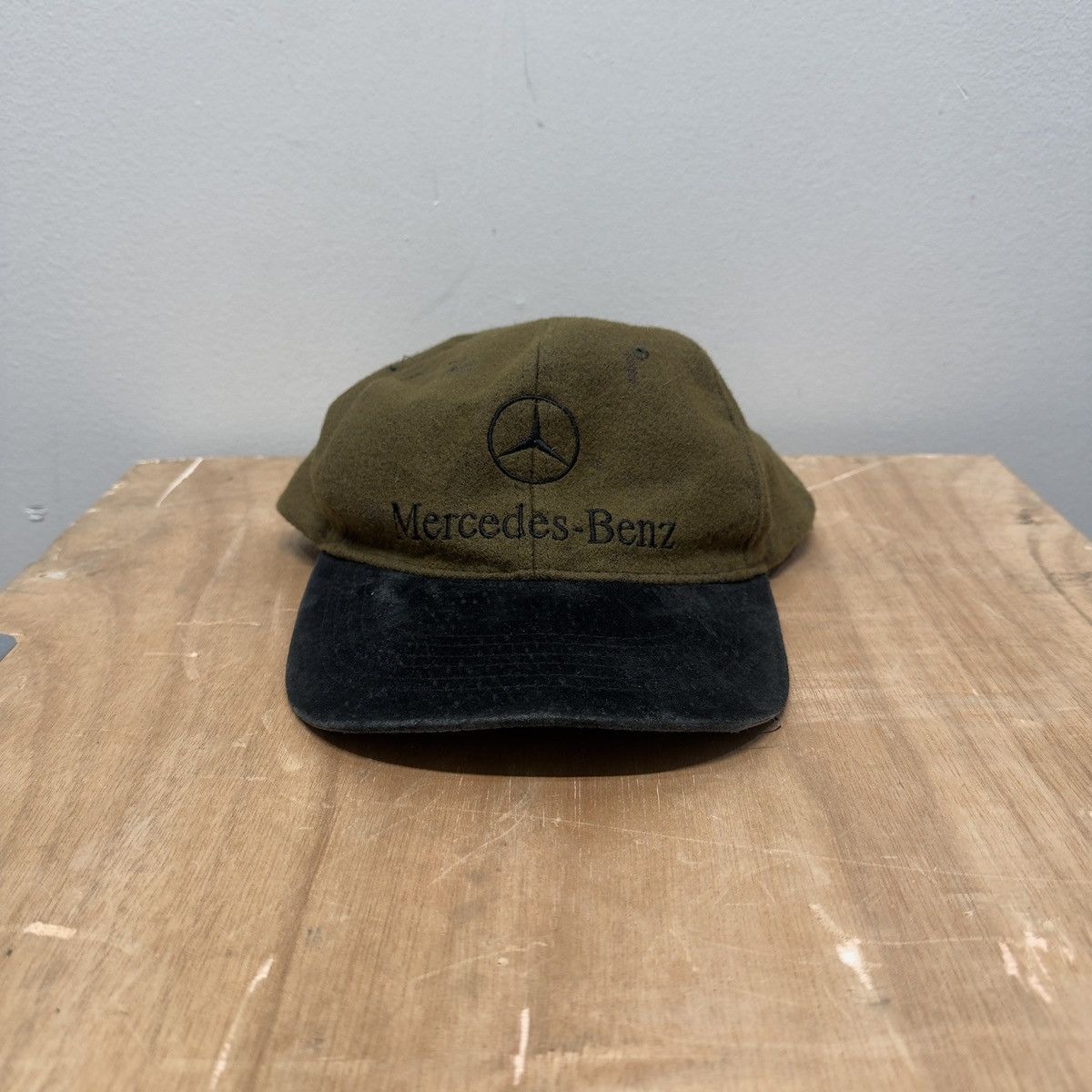 Vintage Vintage 90s Distressed Mercedes Benz Wool Hat ERD Grunge Size ONE SIZE - 1 Thumbnail