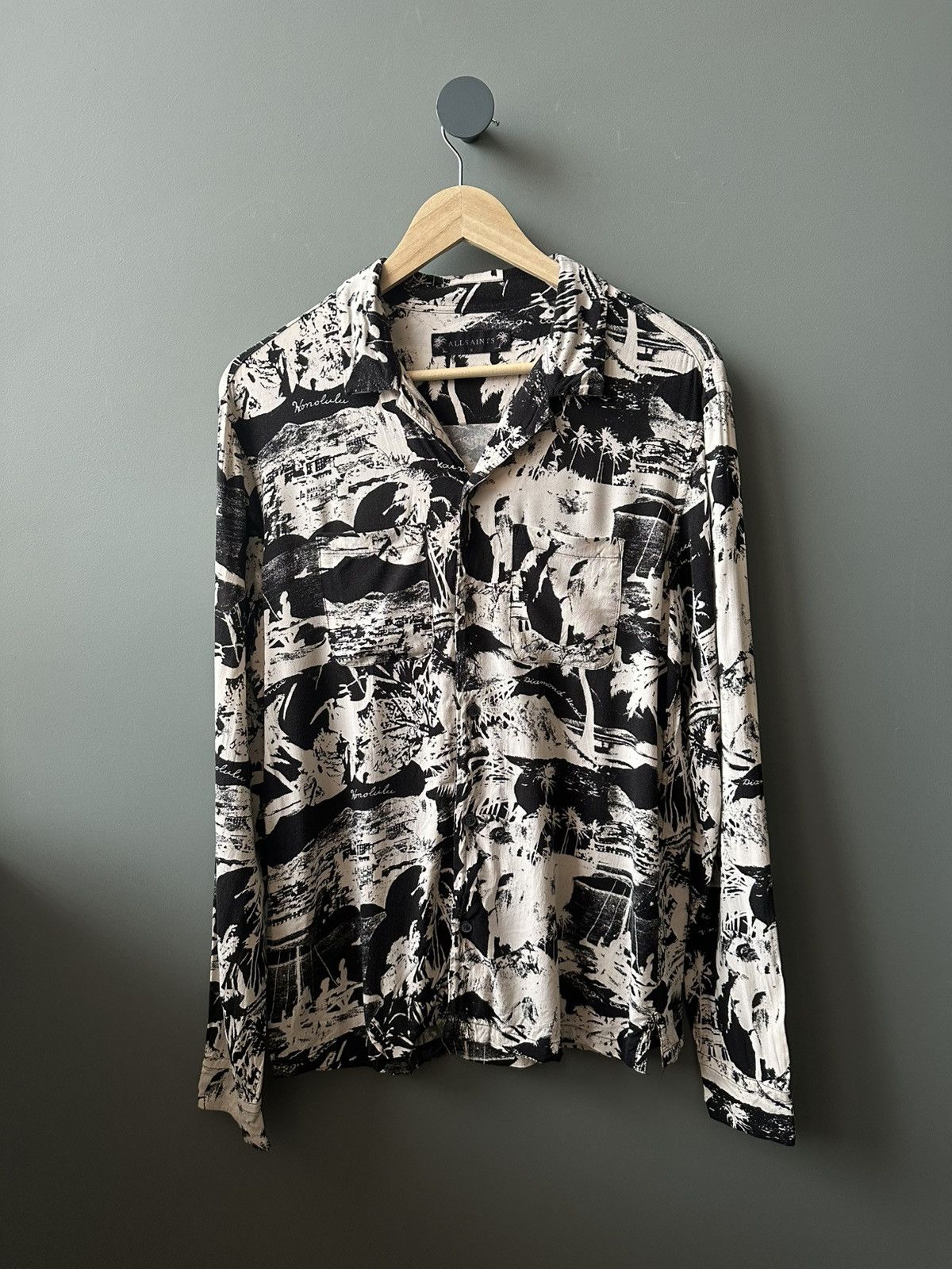 Allsaints Allsaints Hawaiian AWA LS Viscose Shirt Size S Size US S / EU 44-46 / 1 - 1 Thumbnail
