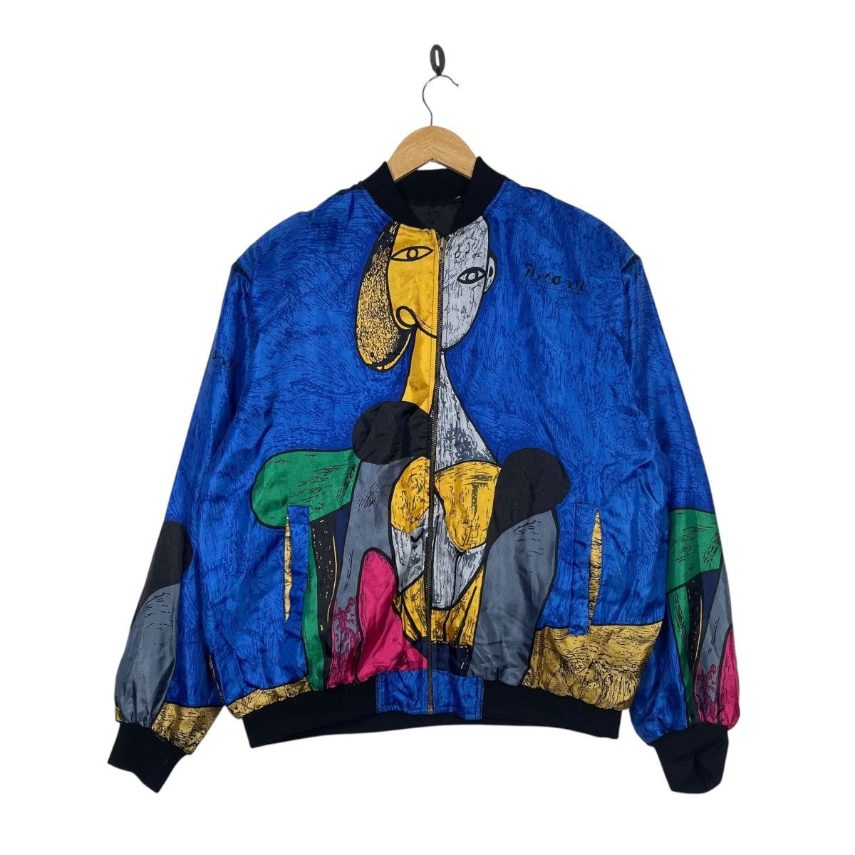 Vintage Vintage Pablo Picasso Style Abstract Art Bomber Jacket Full Size US XL / EU 56 / 4 - 1 Thumbnail