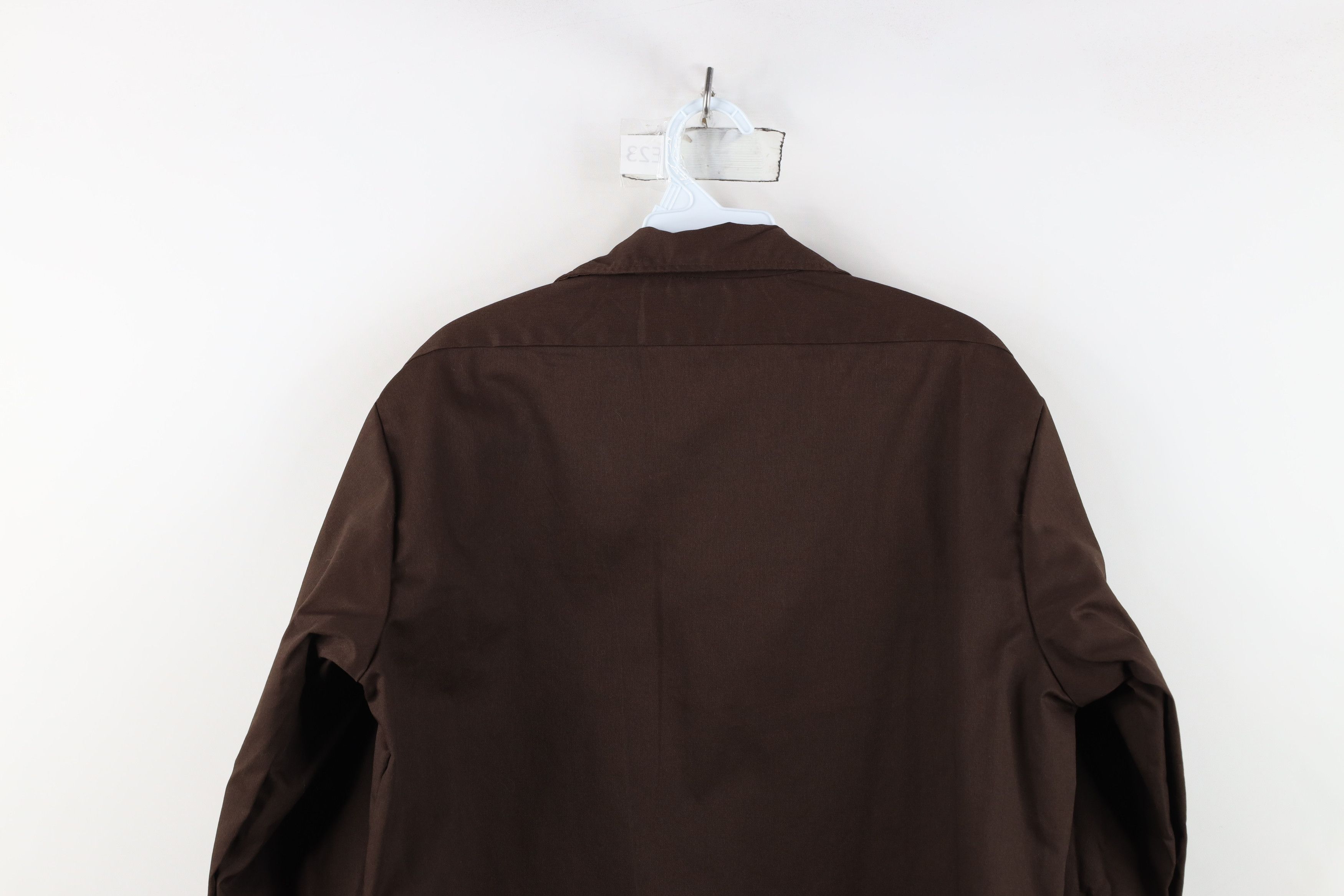 Dickies Vintage 90s Dickies Workwear Mechanic Button Shirt Brown USA Size US M / EU 48-50 / 2 - 11 Thumbnail