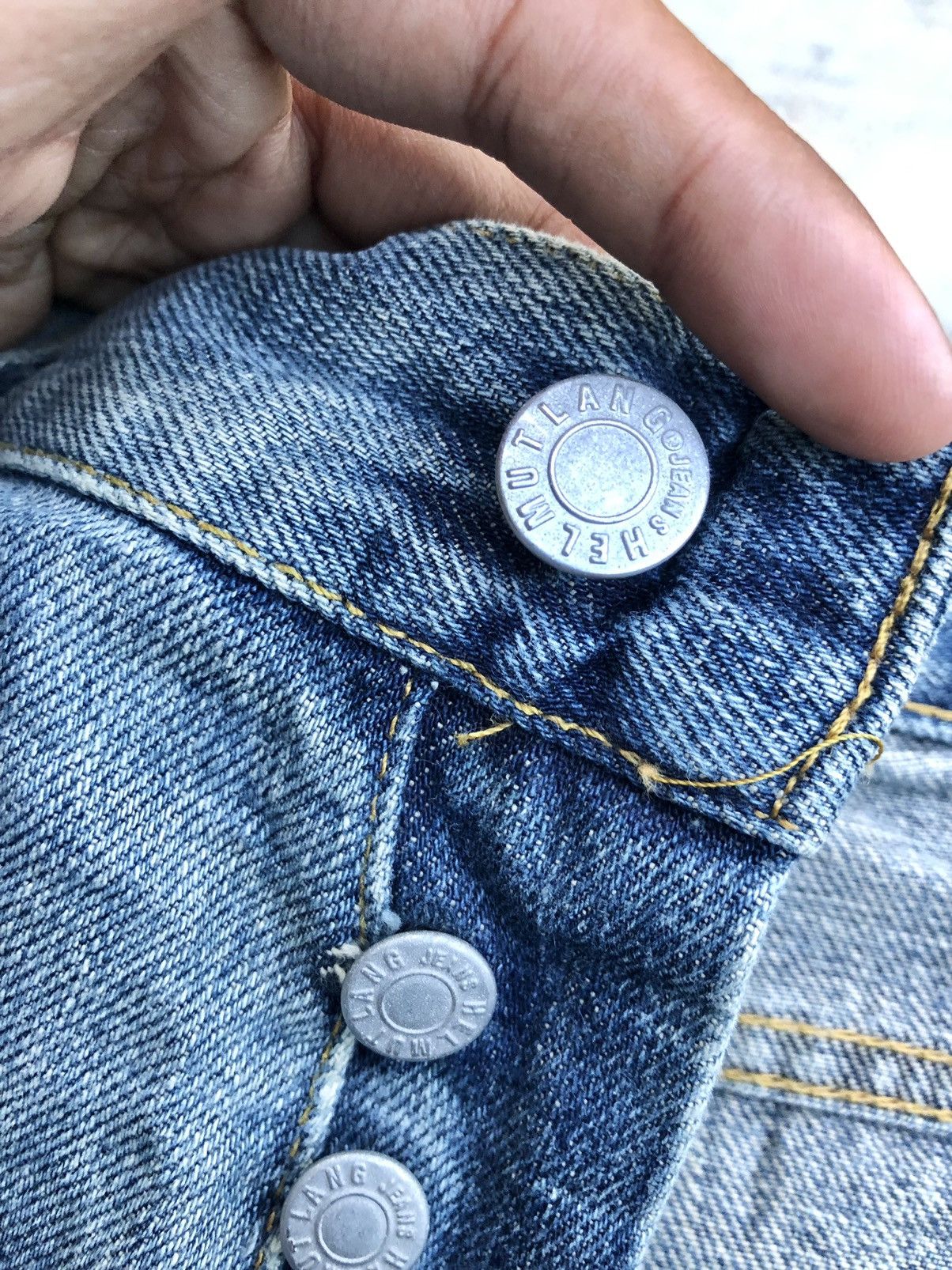 Helmut Lang VTGE HELMUT LANG DISTRESSED DENIM Size US 30 / EU 46 - 16 Thumbnail