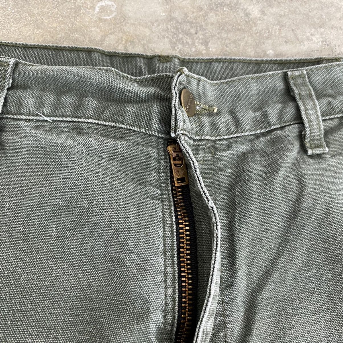 Carhartt Vintage Carhartt Faded Moss Green Carpenter Work Pants Size US 34 / EU 50 - 12 Thumbnail