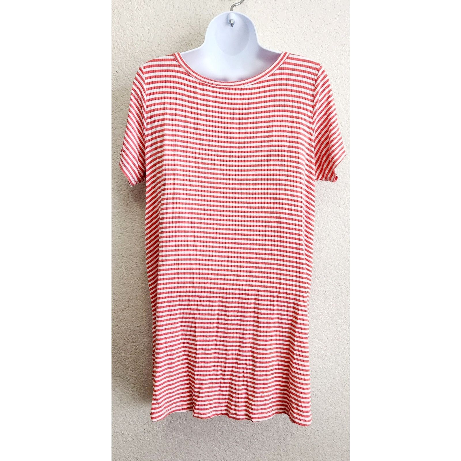 Other Lilypad Orange White Striped Mini Dress Front Pockets M Size M / US 6-8 / IT 42-44 - 4 Thumbnail