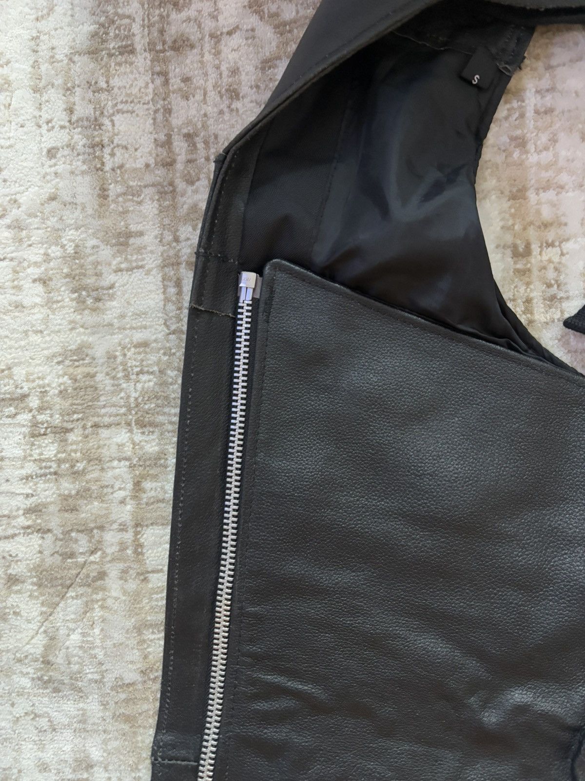 Vintage Vintage black real leather chaps Size US 31 - 3 Thumbnail