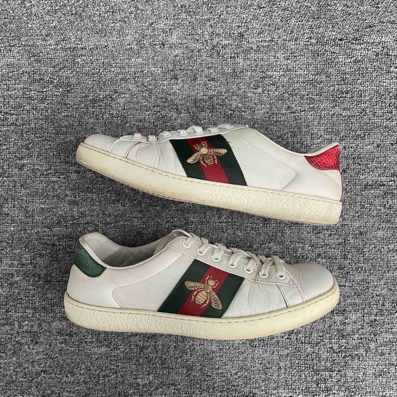 Gucci Gucci Ace Leather Low-Top Fashion Sneakers -2508 Size US 7.5 / EU 40-41 - 3 Thumbnail